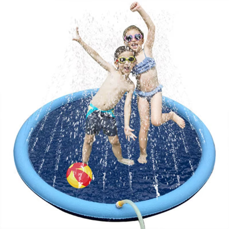 Summer Pet Swimming Pool Inflatable Water Sprinkler Pad Play Cooling Mat Outdoor Interactive Fountain Toy for Dogs